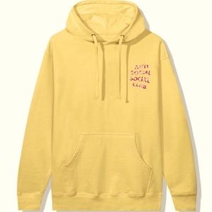 NEW Yellow Anti-Social Social Club Hoodie.